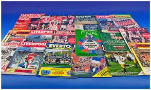 Collection of Early Football programmes, mainly Liverpool various dates 70`s-80`s Liverpool Vs