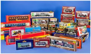 00 Gauge Quantity Of Boxed Carriages And Associated Items, Hornby, Airfix, Some Diecast etc