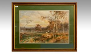 Paul Bertram (1833 - 1901) watercolour 29 inches x 19 inches
