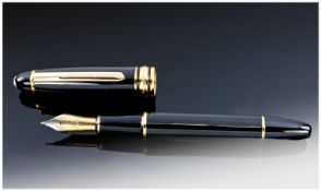 Black Fountain Pen, Marked Montblanc Meisterstuck A/F