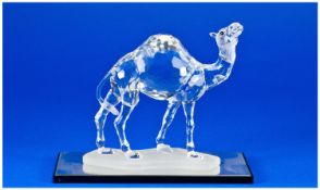 Swarovski Crystal Figure `Camel` designer Heinz Tabertshofer. Number 7607 000004/24683, Issued 2000.