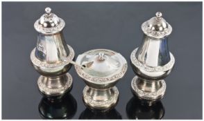 Silver Plated Cruet Set.