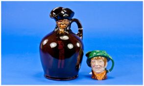 Two Various Royal Doulton Jugs comprising small character jug ```arriet``, D6250, 3.25 inches