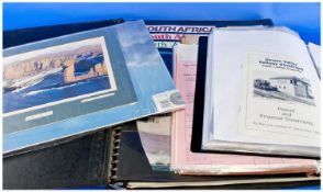 Three Albums of Emphera good railway, shipping and airline content.