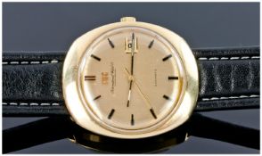 Gents IWC International Watch Company Schaffhausen Automatic Wristwatch, Gilt Dial With Black