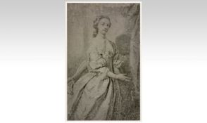 Jean Honore Fragonard (attributed). 1732-1806. A Fine Quality Drawing of an Elegant Lady in a