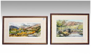 Judy Boyes Pencil Signed Pair of Ltd Edition Coloured Prints, no 181/85, no75/850. Titled `The