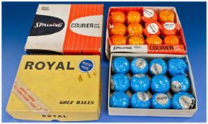 A Box of 1970`s Vintage Royal Golf Balls. 12 still in wrapper, as new, mint. Plus a box of 1970`s
