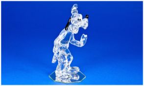 Swarovski Crystal Figure, `Goofy` standing. No. 690716. Designer Mario Dilitz. Height 5.75 inches