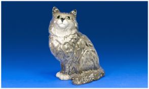 Beswick Cat Figure, `Persian Cat Looking Up`, model no 1867, height 8.5 inches.