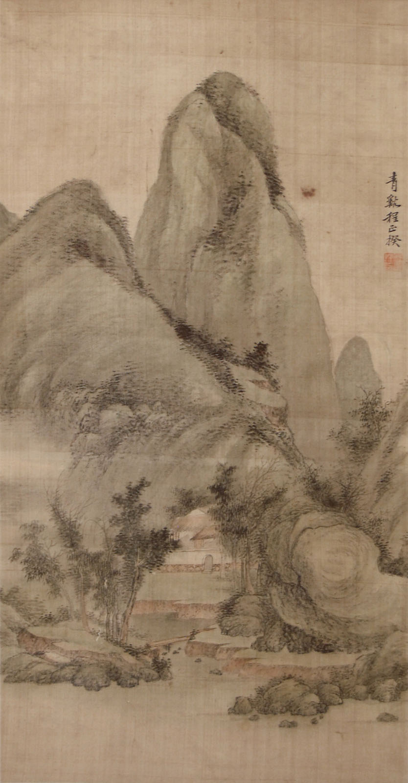 ? ???  (1604-1676)  ????  ????????  ??:?? ???  ??:(????)  Cheng Zhengkui  Qing Dynasty  River’s Edge