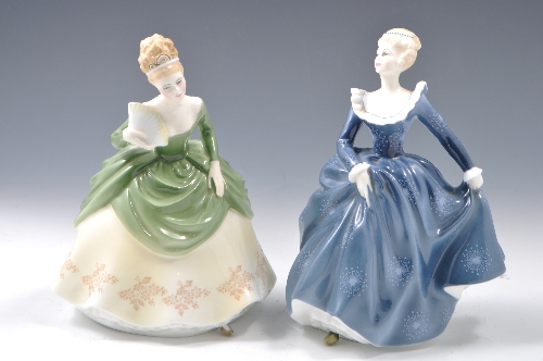 A Royal Doulton Figure Soiree, HN2312, 19cm and another Fragrance NH2334 (2)