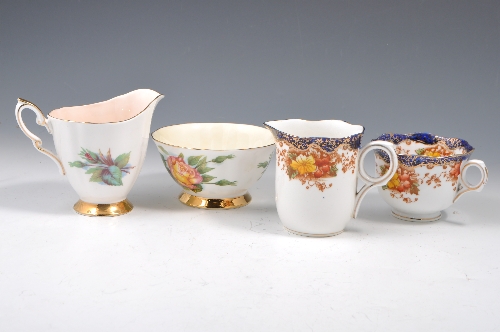 Paragon bone china tea set, world famous roses pattern and a Crown China Tea Set