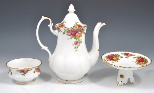 Large and extensive collection of Royal Albert "Old Country Roses" pattern dinner and table