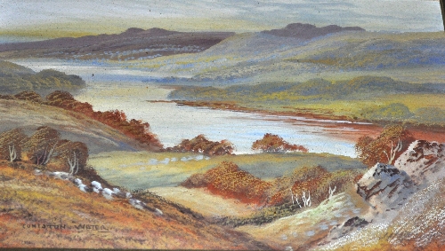 J. Jamieson, Coniston Water, signed and titled, gouache, 24cms x 32cms and another similar, (2).