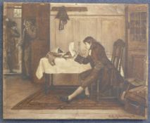 George E. Robertshawoil on canvas,`Student`s account at Harrow School`,signed and dated `88,10.5 x