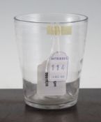 A Lynn glass beaker, c.1760, 4.8in.Provenance: Sotheby`s, 18th Dec. 1997, Lot 114