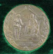 A London City Imperial Volunteers large Boer War tribute medal, c.1901, with case and accompanying