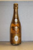 One bottle of Louis Roederer Cristal Champagne 1989; level 0.5 cm (when inverted), very minor