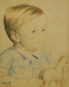 Felix A. Harta (1884-1968)pastel,Portrait of a child,signed and dated 1942,15 x 11in.