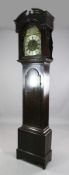 Gilbert Bannerman, Banff. A George III Scottish oak longcase clock, with break arch 12 inch dial and