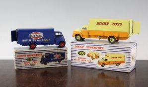 A Dinky Supertoys 930 Bedford pallet Jeckta van and a 918 Guy van with Eveready Battery decals, both