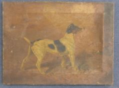 J.O. Partridge (19th C)oil on canvas,Jack Russell in a barn with a dead rabbit,signed,12 x 16in.;