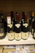 A ten bottle Domaine Faiveley mature red Burgundy assortment, including three Chambolle-Musigny