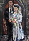 William Hallé (1912-)oil on canvas,The Wedding,signed and dated 1956, Wildenstein & Co Exhibition