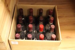 Sixteen bottles of mature drinking claret including two Chateau Chasse-Spleen 1984, Moulis; two