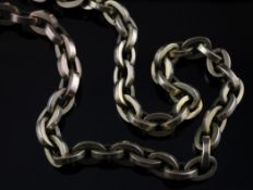 A 9ct gold chain link necklace, 84 grams, 19.75in.