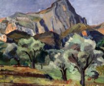 § Joseph Berges (1878-1956)oil on canvas,Provencale landscape,signed and dated `39,23.5 x 28.75in.