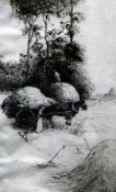 Jackson Henry Simpson (1893-1963)etching,The hay cart,signed in pencil,11 x 7in.
