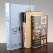 Three books on netsuke, comprising Netsuke by Neil Kay Davey, Sotheby Paqe Bernet Publications Ltd