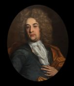 Attributed to Antonio Verriooil on canvas,Portrait of a gentleman,oval,29 x 25in.