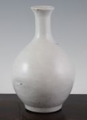 A Korean white glazed bottle vase, 19th century, 8.25in. (21cm)Provenance: Christie`s, London,