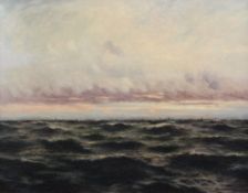 William Cadwalader (Exh.1905-1911)oil on canvas,Seascape,signed, exhibited Royal Academy 1907,30 x