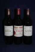 Three bottles including two Chateau Margaux 1994, Premier Cru Classe, Margaux; both high fill, one