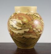 Sally Tuffin for Dennis China Works. A `Salmon` vase, c.1999, no.24, impressed and inscribed