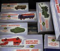 A collection of ten Dinky Supertoys vehicles, including 958 snow plough, 982 Pulmore car