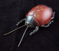 A German S. Gunthermanns tinplate clockwork ladybird, printed marks to base, 8in.