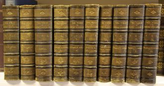 FIELDING, HENRY - THE WORKS OF HENRY FIELDING, with biographical essay by Leslie Stephen, 10 vols,