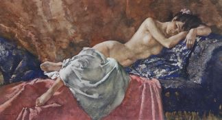 Sir William Russell Flint (1880-1969)pair of collotypes,Reclining nude and Reclining nude II,