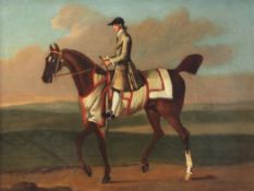 Richard Roper (c.1735-1775)oil on canvas,`Star` - a jockey on a chestnut racehorse,inscribed `