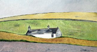 Noel Betowski (b.1952)oil on canvas,Cottage in a landscape,signed and dated 1983,9 x 16in.