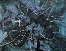 § Stanley William Hayter (1901-88)screenprint,Witches` Sabbath,signed and dated `58, 40/50,19.5 x