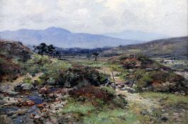 John Henderson (1860-1924)oil on canvas,Scottish landscape,signed,20 x 30in.
