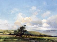 § Frank Wootton (1911-1978)oil on board,Firle Beacon,signed,11.5 x 15.5in.