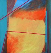 George Dochertyoil on canvas,`Red Line - Inner, Outer`,signed, inscribed verso and dated `67,14 x