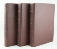 RUSKIN, JOHN - THE STONES OF VENICE, 5th edition, 3 vols, quarto, red cloth, London 1893